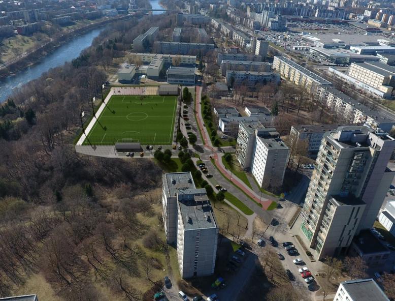 Žirmūnuose iškils visų matmenų futbolo stadionas